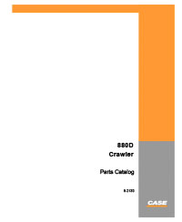 Case 880D Crawler Excavator Parts Catalog