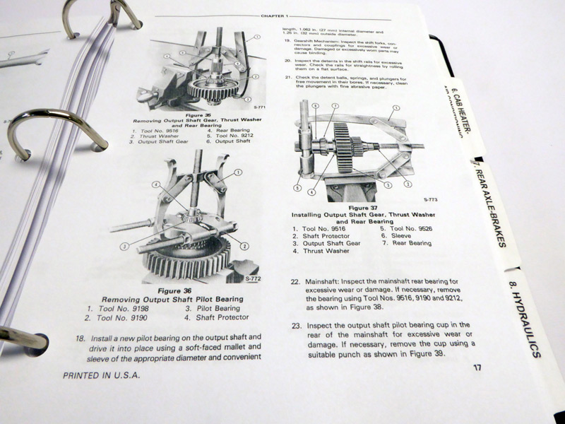 Ford 555b backhoe service manual download